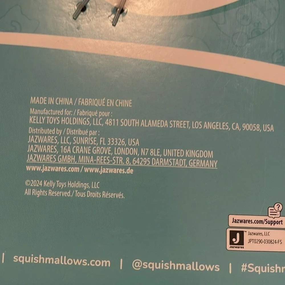 Squishmallows Rada & Maline‎ DOG TOYS NWT Reinforced seams, mesh lining crinkle